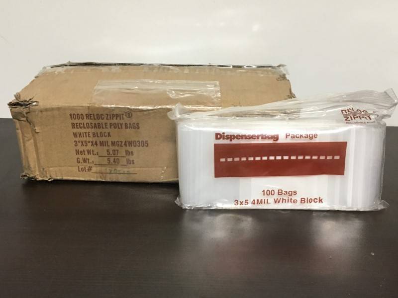 lot 77 image: Zip Top Poly Bags