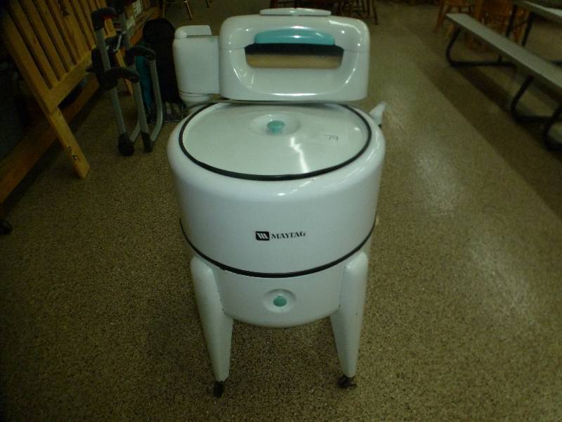lot 79 image: Antique Maytag Ringer Washer