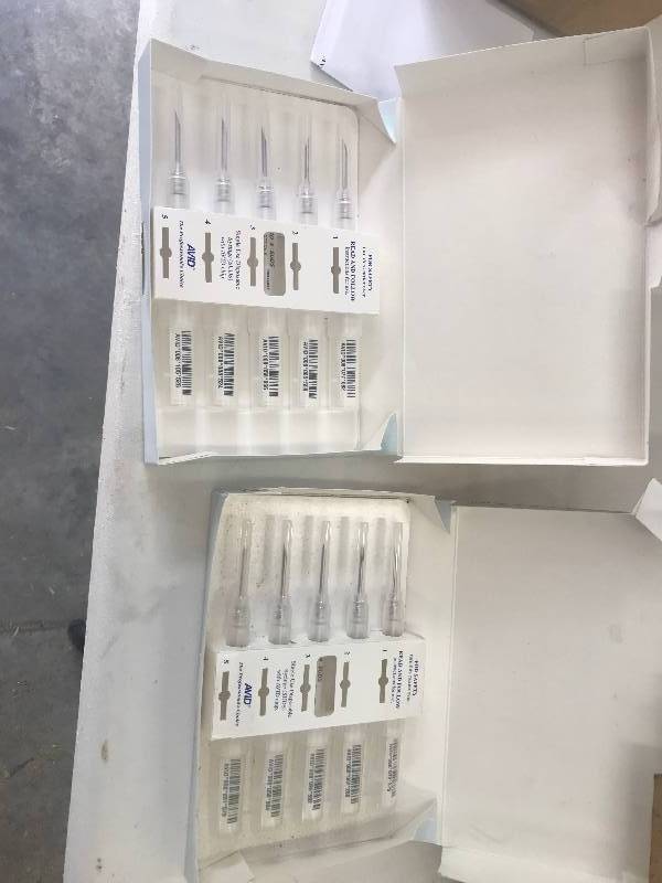 lot 100 image: Avid ID Micro Chip Reader WITH 2 BOXEX OF MICRO CHIPS