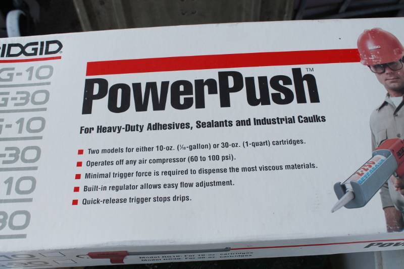 lot 19 image: Ridgid Power Push For Heavy Duty Industrial Caulks