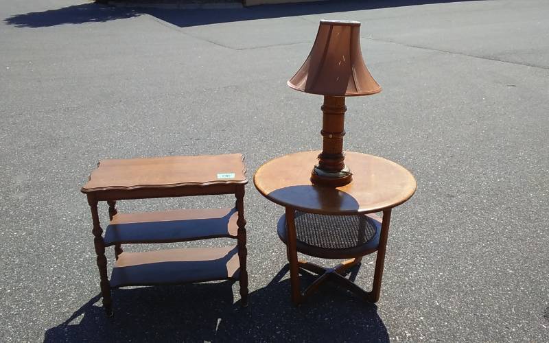lot 20 image: 2- Tables, 1-Lamp