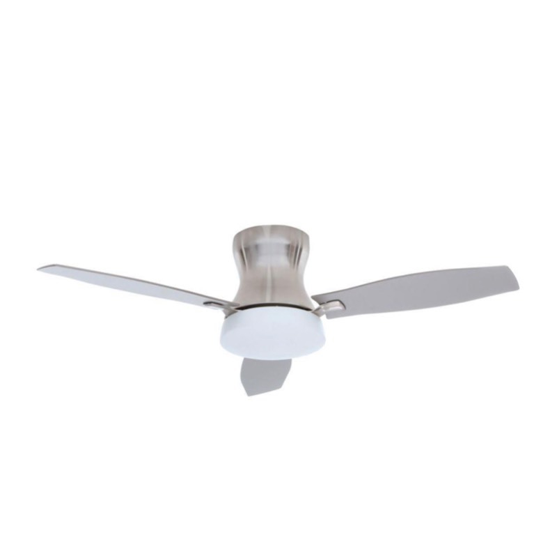 lot 15 image: Hampton Bay Marta 52 in. Brushed Nickel Ceiling Fan 24030
