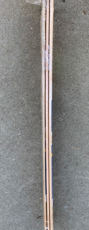lot 41 image: Lot of 3- Frost King Interior Wood Saddle Door Threshold 5 x 3 Seals gaps up to 12