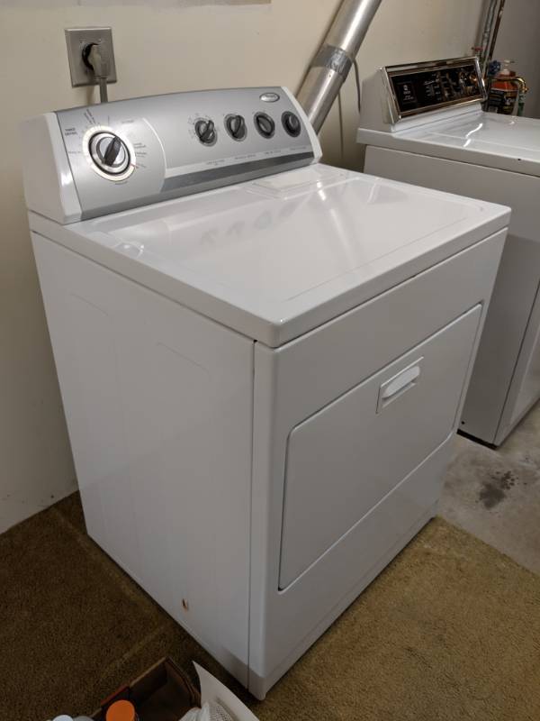 lot 7 image: Whirlpool WED5840SW0 Electric Dryer