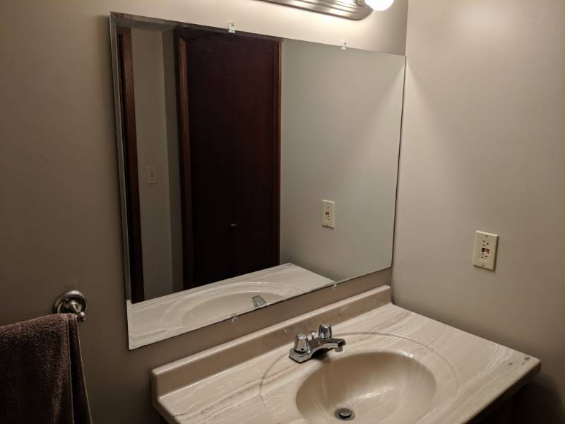 lot 8 image: Bathroom Vanity with Mirror