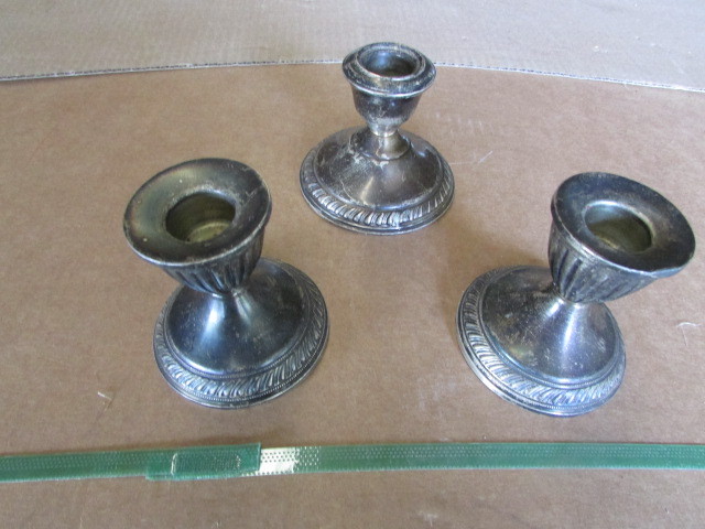 Sterling Silver Candle Holders