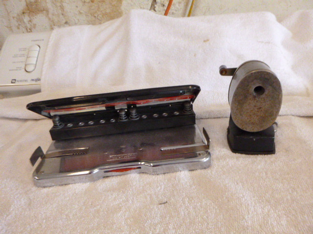 lot 54 image: 3 Hole Punch and Pencil Sharpener