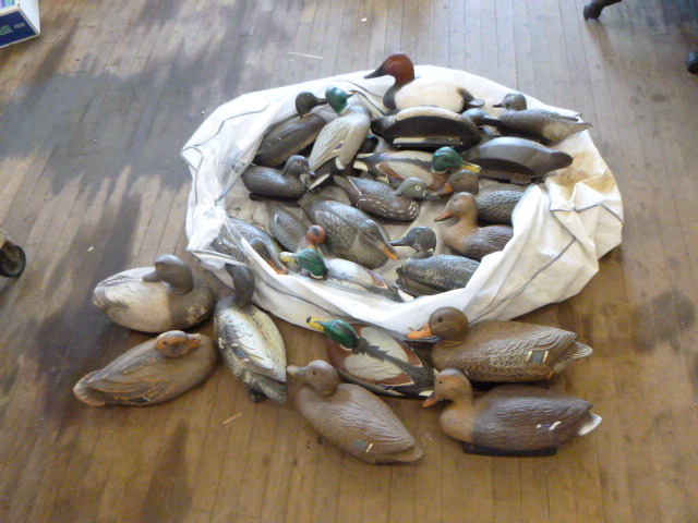 lot 90 image: 24 Duck Decoys