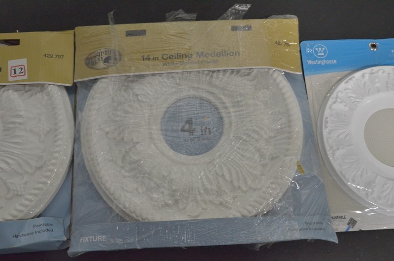 2 Hampton Bay 14 In White Bellezza Ceiling Medallions 1