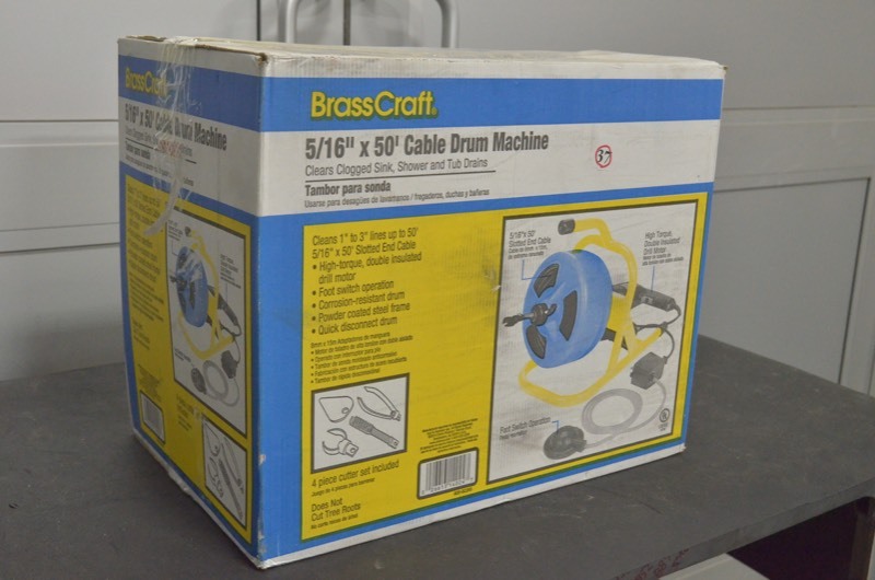 lot 37 image: BrassCraft 516 in. x 50 ft. Cable Drum Machine