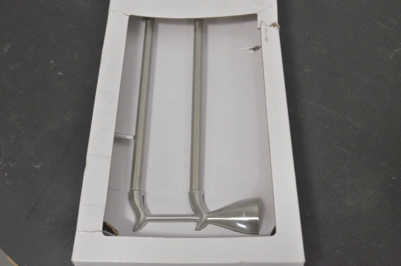lot 47 image: Glacier Bay Edgewood 24 in. Double Towel Bar in Brushed Nickel