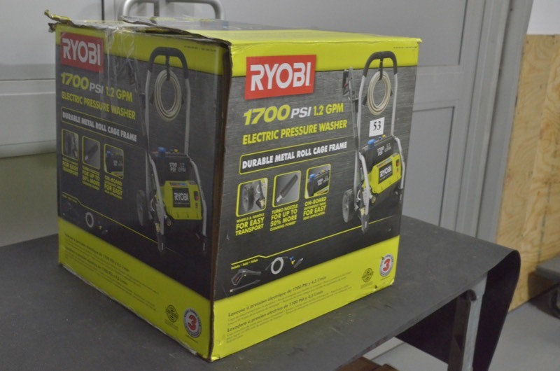 lot 53 image: RYOBI 1,700 PSI 1.2 GPM Electric Pressure Washer