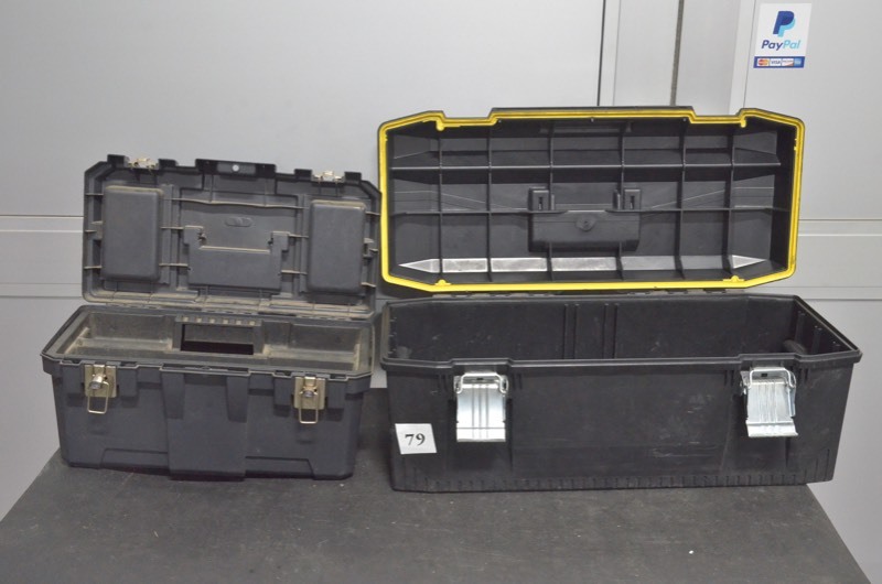lot 79 image: Stanley Fat Max Toolbox and Black and Decker Toolbox