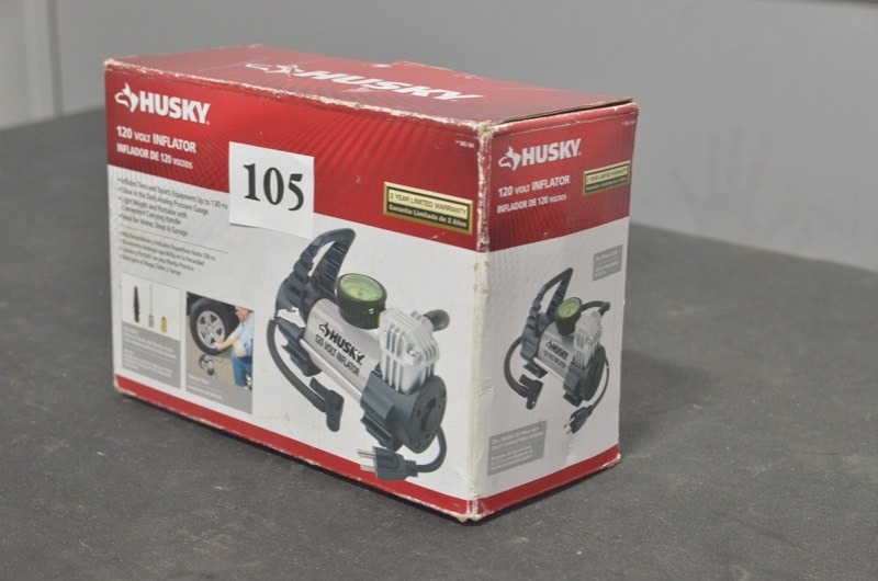 lot 105 image: Husky 120 Volt Inflator