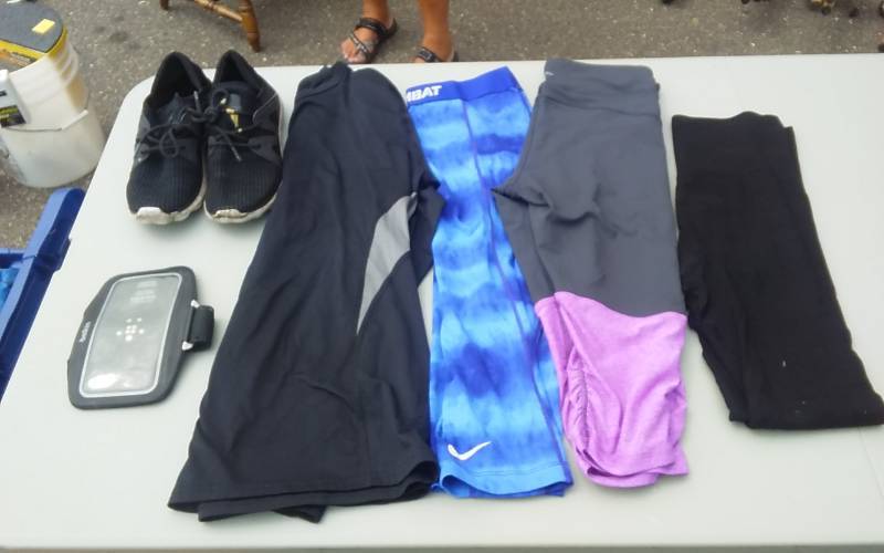 lot 31 image: Misses Work-Out Apparel, Shoes Size 9