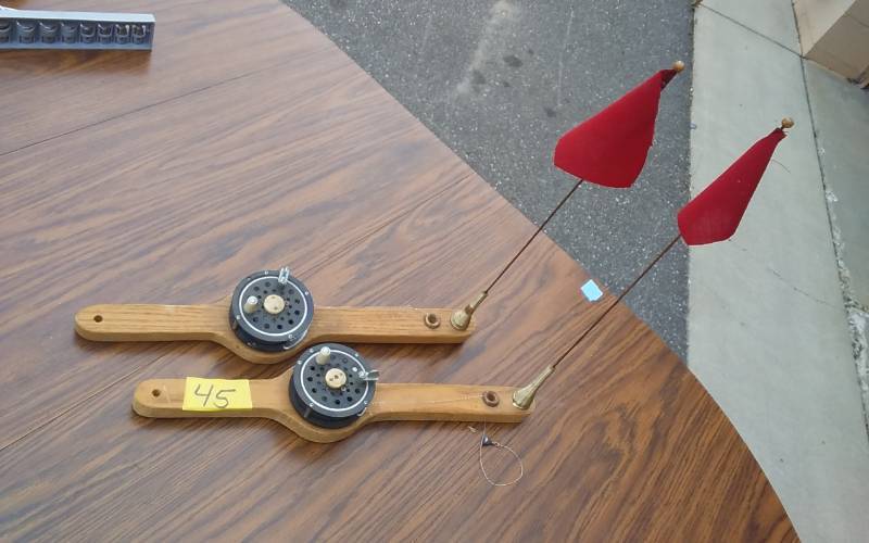 lot 45 image: 2-Ice Fishing Tip-Ups