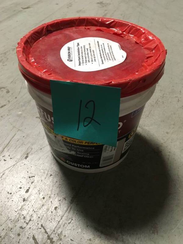 lot 12 image: Custom Building Products Fusion Pro #172 Urban Putty 1 Gal. Single Component Grout