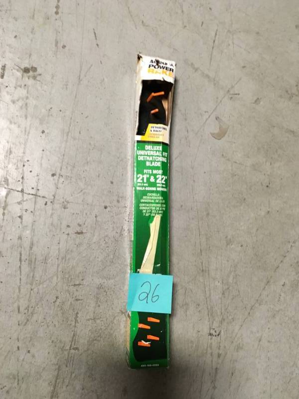 lot 26 image: Arnold Universal Power Rake 6-in-1 Blade not used