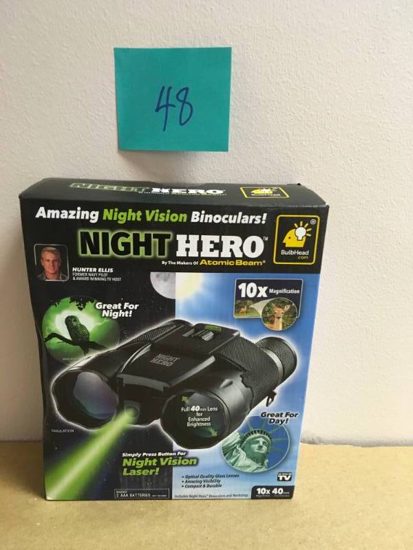 lot 48 image: Night Vision 10x Binoculars in good condition