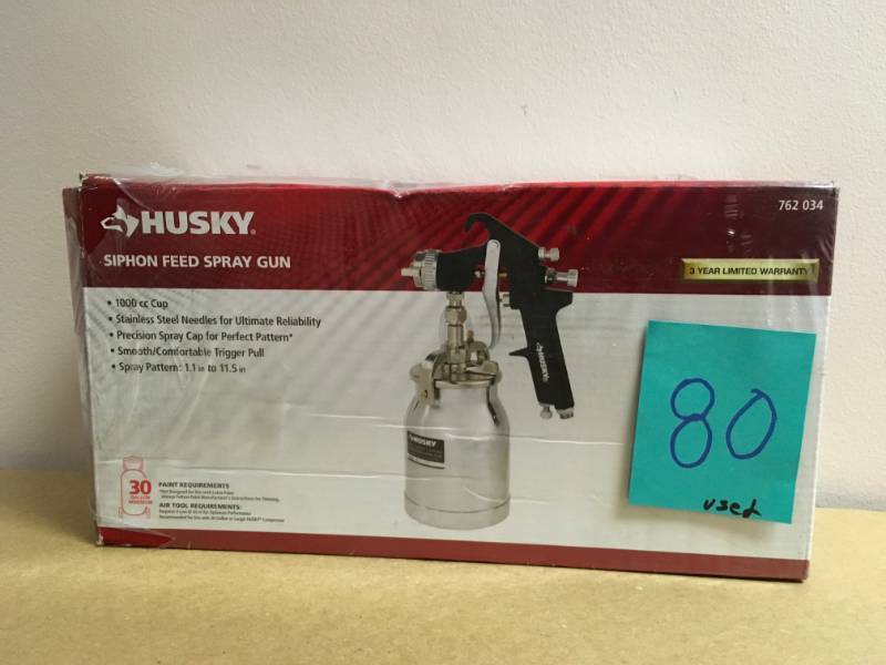 lot 80 image: Husky Siphon Feed Spray Gun in good condition