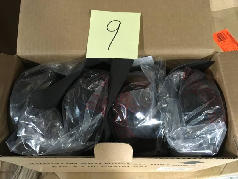 lot 9 image: Husky 5 in. Black PP Caster Kit not used