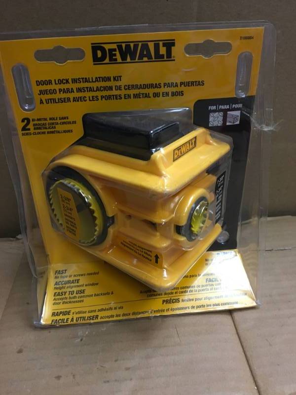 Dewalt Door Lock Installation Kit In Good Condition Kx Real