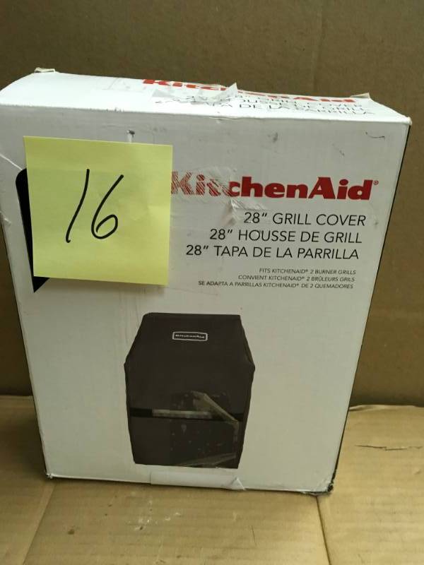 lot 16 image: KitchenAid 28 in. Grill Cover  in good condition