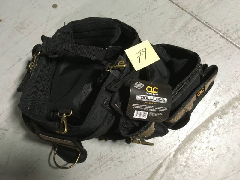 lot 79 image: CLC 5-Piece 7 Pocket Heavy-Duty Framers Comfort Lift Holster System not used