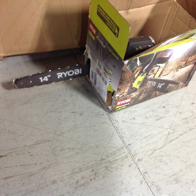 RYOBI 14 in. 37cc 2-Cycle Gas Chainsaw in good working conditions