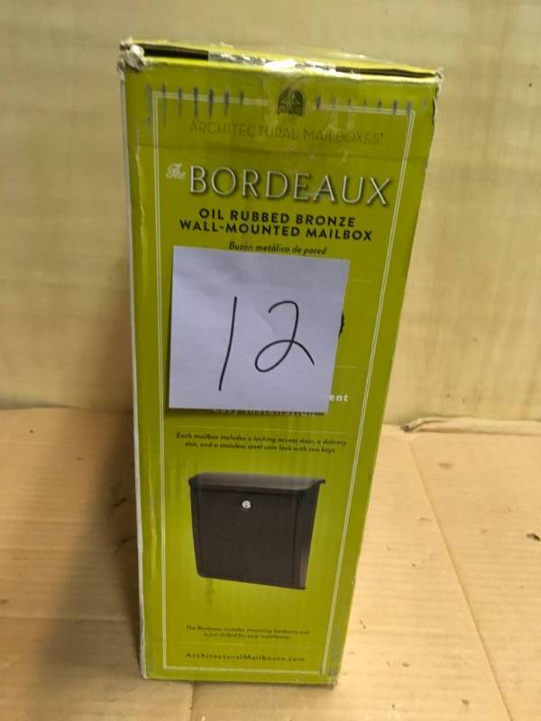 Architectural Mailboxes Bordeaux Locking Rubbed Bronze Wall Mount Mailbox in good condition