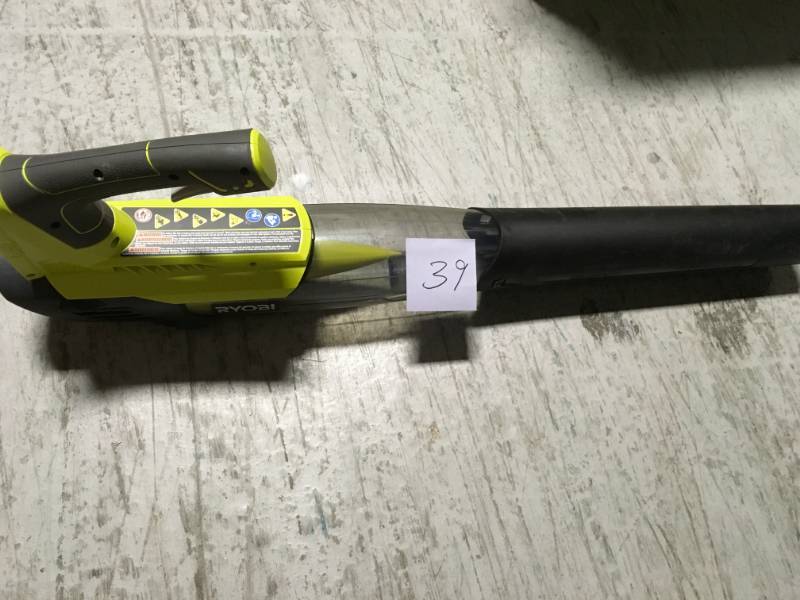 RYOBI ONE 100 MPH 280 CFM 18-Volt Lithium-Ion Cordless Jet Fan Leaf Blower Battery and Charger Not Included in good condition