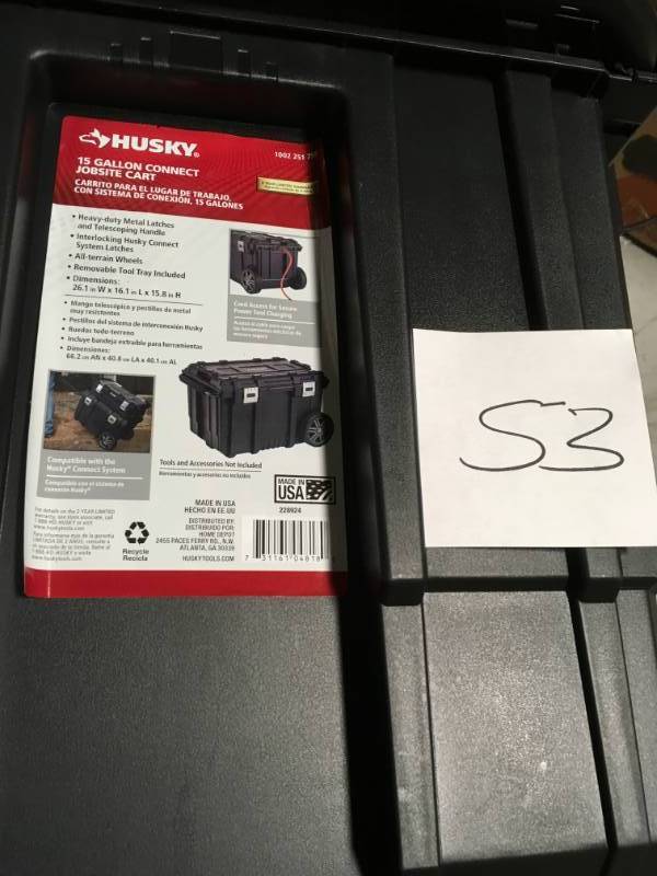 Husky 26 in. Connect Mobile Tool Box Black  in good condition