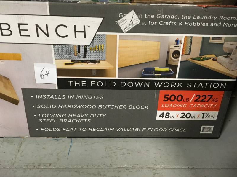 Hardwood Reflections The Quick Bench 4 ft. Folding Workbench  in good condition