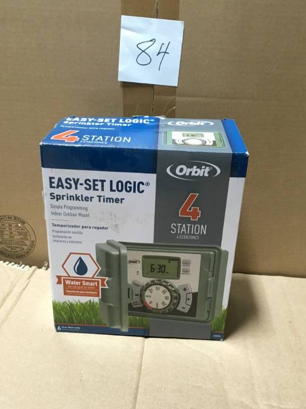 Orbit 4-Station Easy-Set Logic IndoorOutdoor Sprinkler Timer in good condition