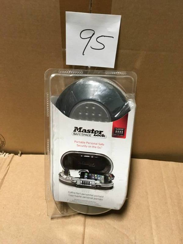 Master Lock 5900d Safespace Portable Safe, Gunmetal Grey not used