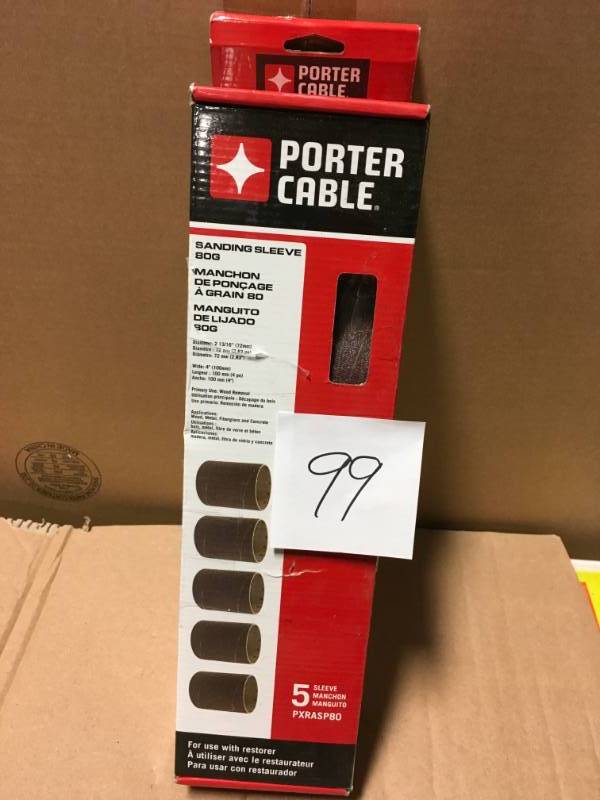 Porter-Cable Restorer 80-Grit Restorer with Sanding Roller Sleeves (5-Pack) in good condition