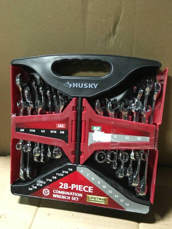 Husky 28 online piece wrench set