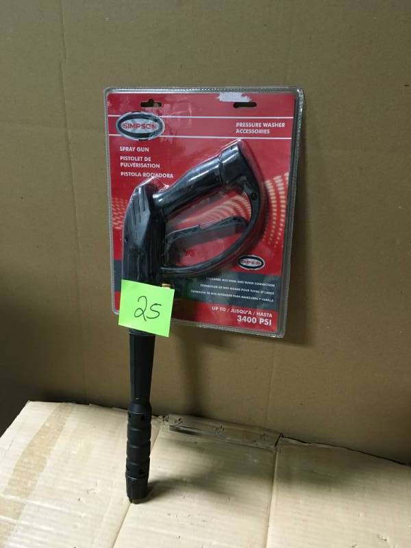 lot 25 image: Simpson 3,400 PSI Universal Spray Gun with M22 Connector  in good condition
