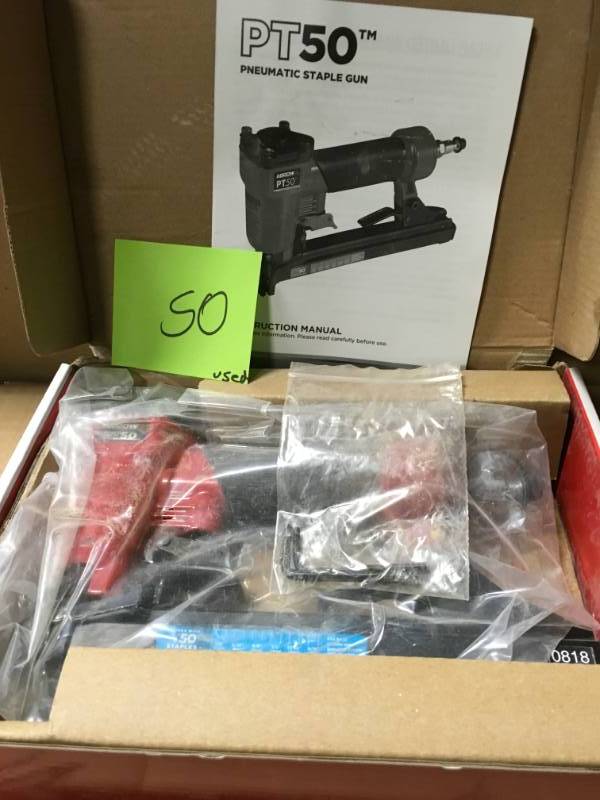 lot 50 image: Arrow Fastener Pneumatic Staple Gun in good condition