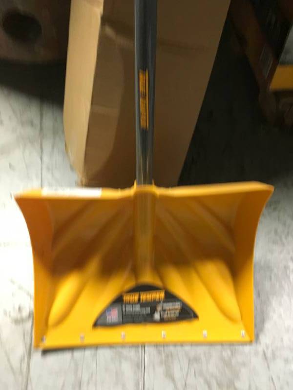 lot 78 image: True Temper 18 in. Ergonomic Mountain Mover Snow Shovel not used