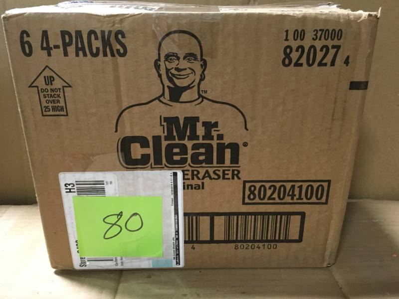 lot 80 image: Mr. Clean Magic Eraser Original with DURAFOAM - 6ct not used