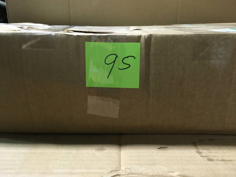 lot 95 image: Crates and Pallet 24 in. x 12 in. x 2 in. Large Wood Craft Pallet Unfinished in good condition