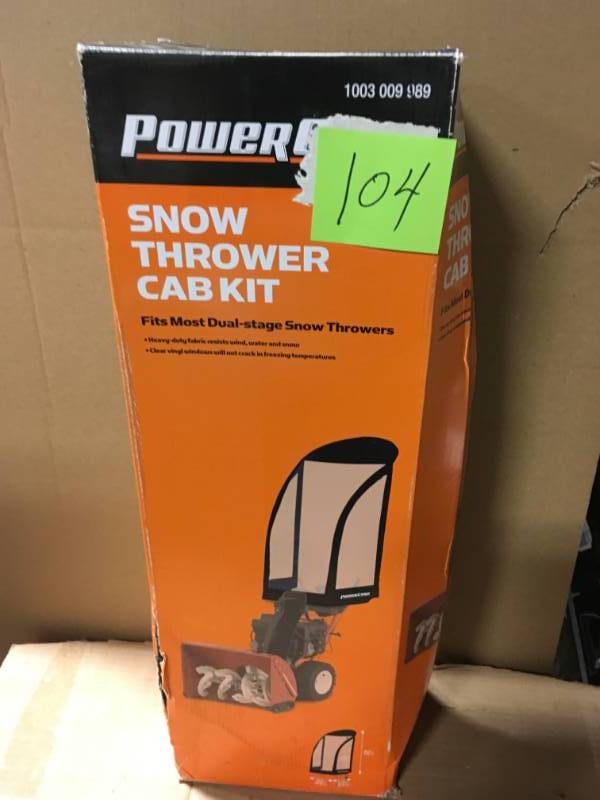 lot 104 image: Power Care Snow Thrower Cab not used