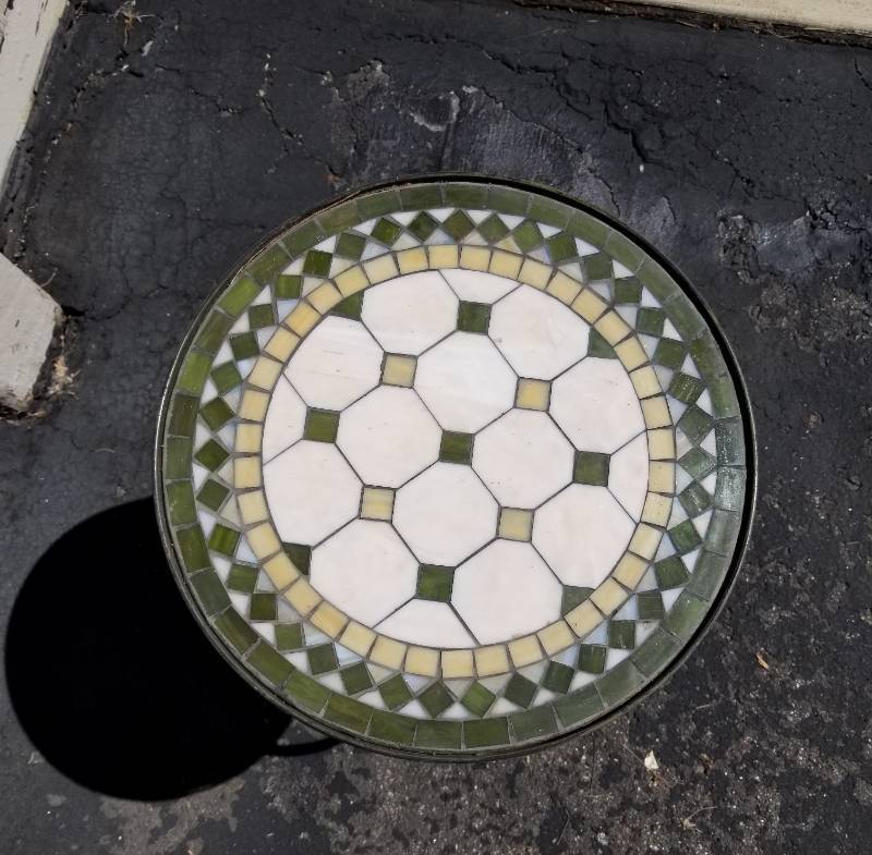 lot 30 image: Outdoor Tile Top Side Table