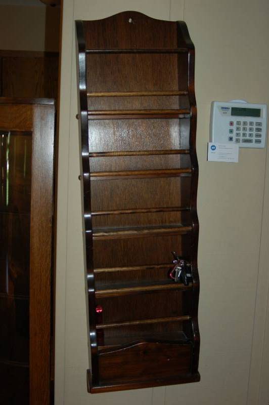 lot 51 image: Convenient Wooden Wall Storage