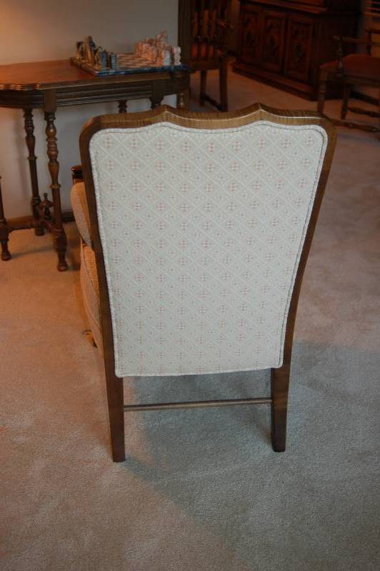 lot 9 image: Beautiful Carved Armchair