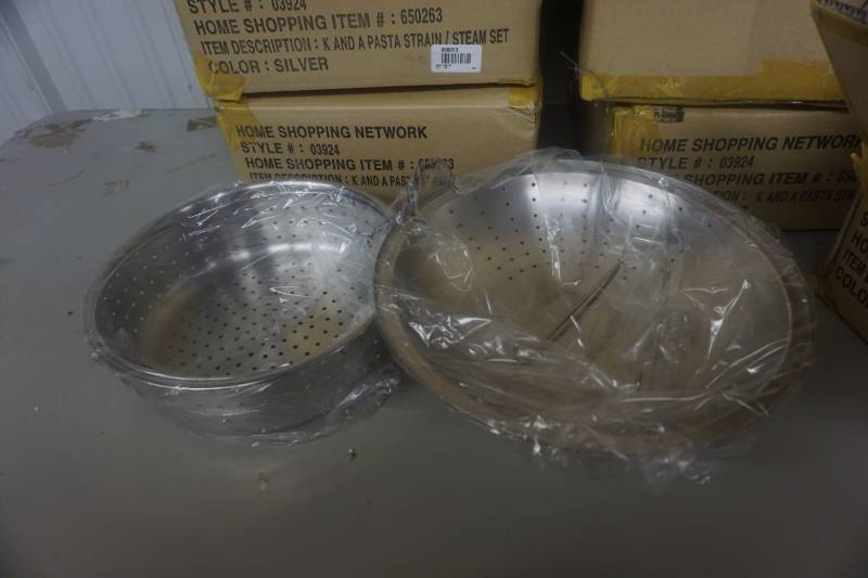 lot 102 image: 9 - Sets K & A Brand Pasta Straining & Steaming Sets