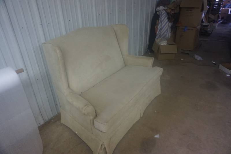lot 96 image: Cloth Love Seat