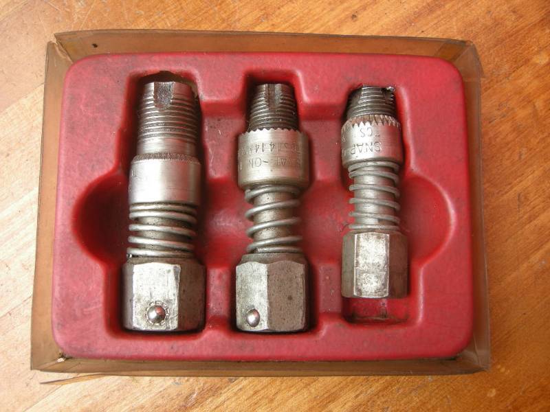 lot 64 image: Snap-On 3pc Spark Plug Re-thread Set