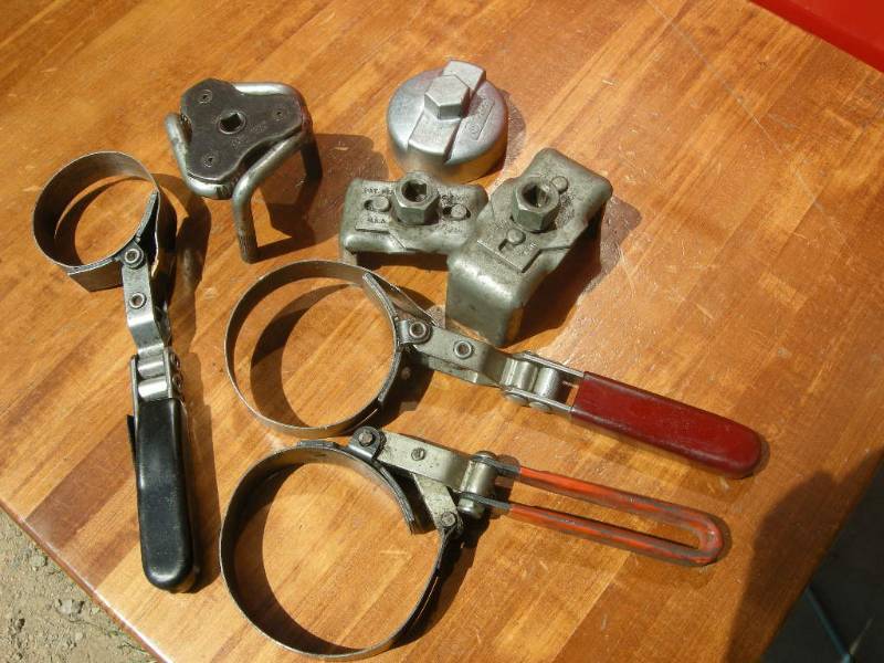 lot 130 image: Oil Filter Removal Cups, Wrenches
